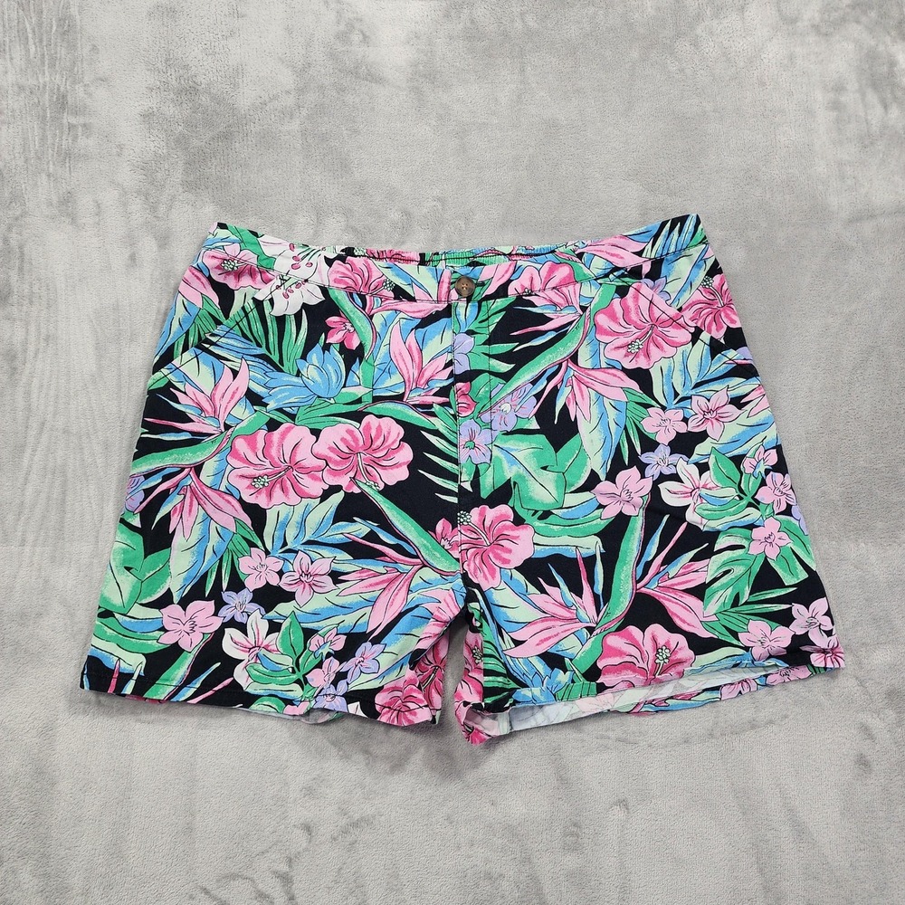 Wild Fable Shorts Womens XL Multicolor Tropical Floral Chino Twill Summer Casual